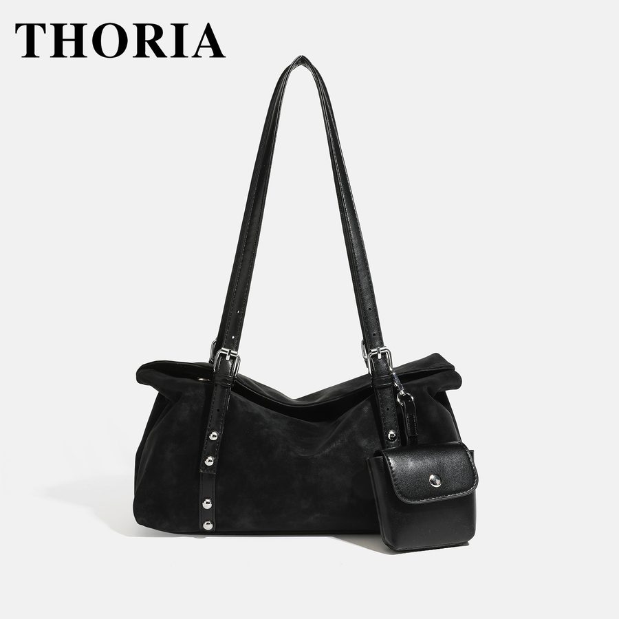 Suede Pillow Crossbody Shoulder Bag Large Capacity view 2
