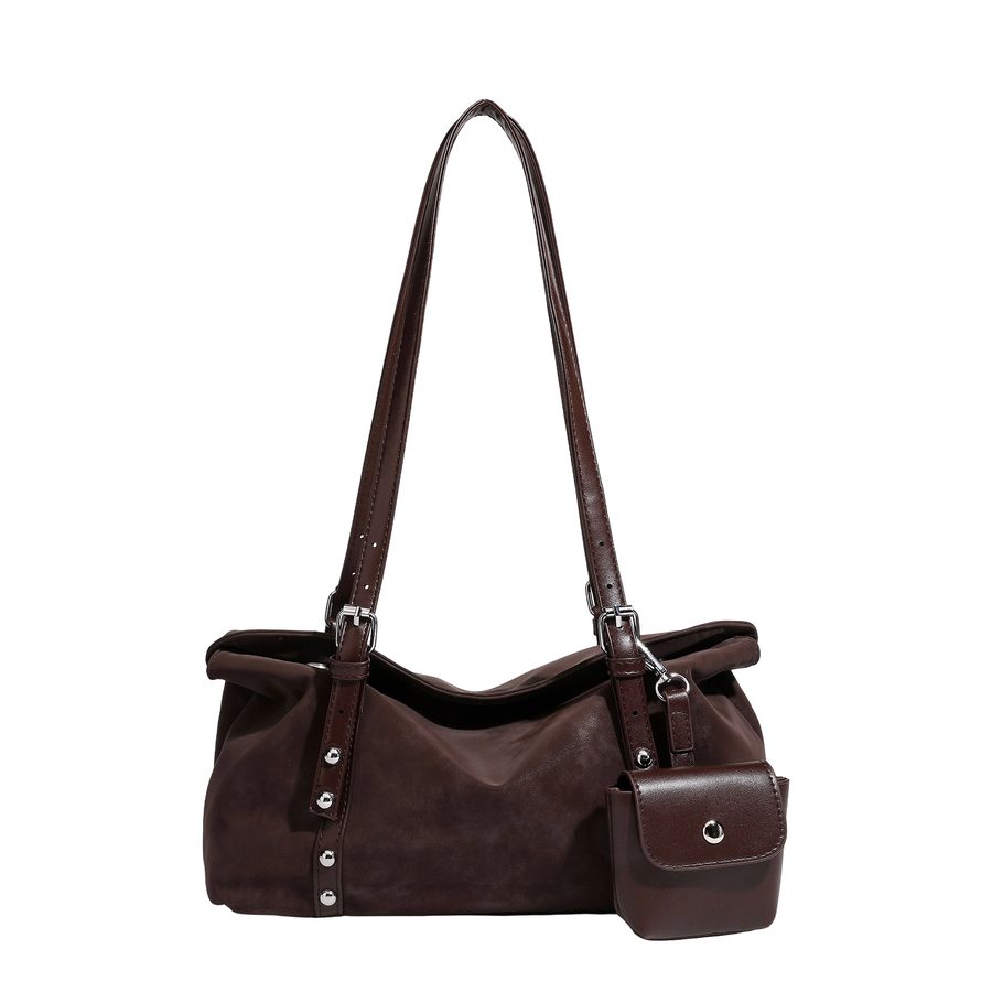 Suede Pillow Shoulder Crossbody Bag Large Capacity view 5