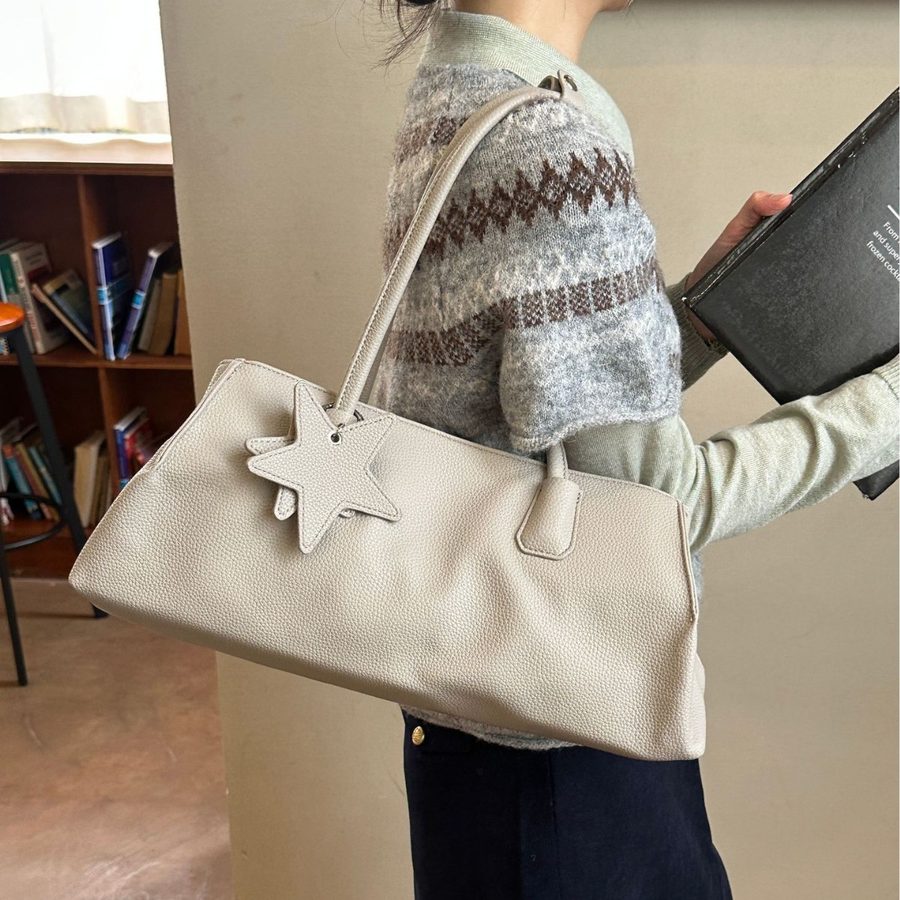 Large Tote Crossbody Top-Handle Shoulder Bag view 4