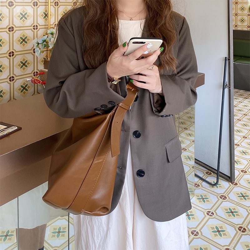 Soft Slouchy Large Tote Crossbody Bag view 2