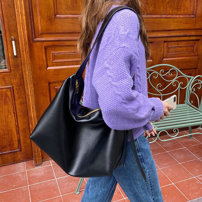 Soft Slouchy Large Tote Crossbody Bag view 4