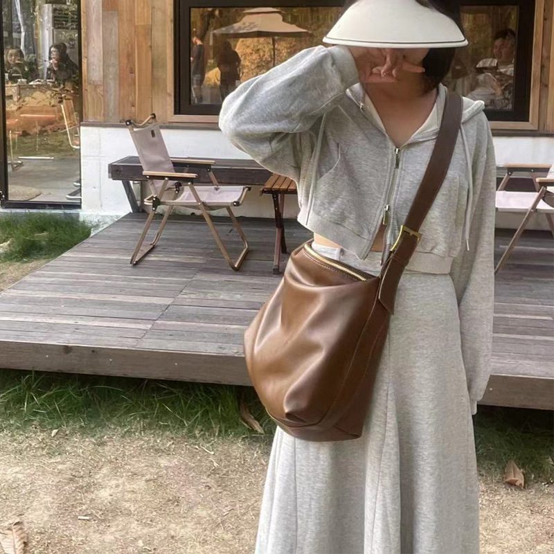 Soft Slouchy Large Tote Crossbody Bag view 3