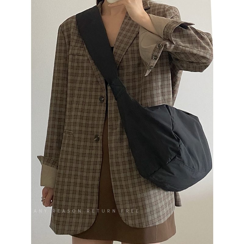 Quilted Puffer Dumpling Crossbody Bag view 7