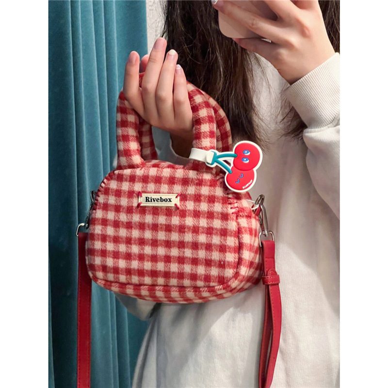 Faux Fur Crossbody Top-Handle Bag view 2