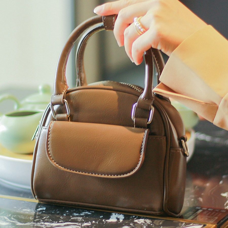 Shell Crossbody Top-Handle Bag view 2