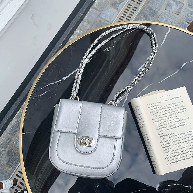 Black PU Leather Crossbody Bag view 2