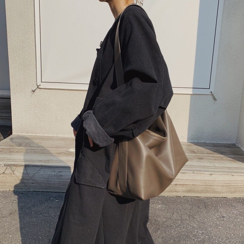 Slouchy Minimalist Large Crossbody Bag view 3