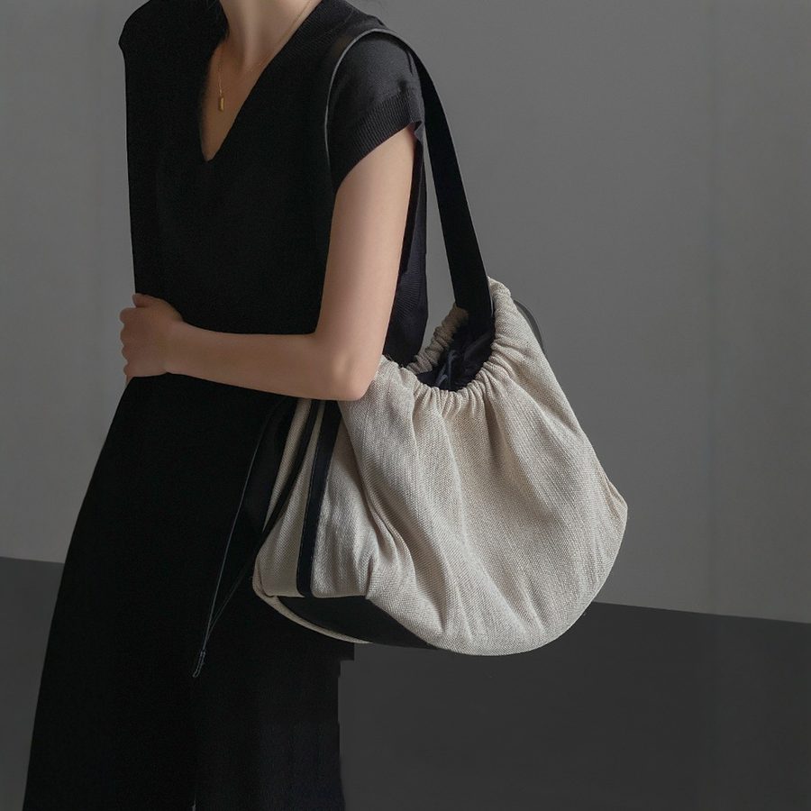 Canvas Large Tote Crossbody Bag view 2