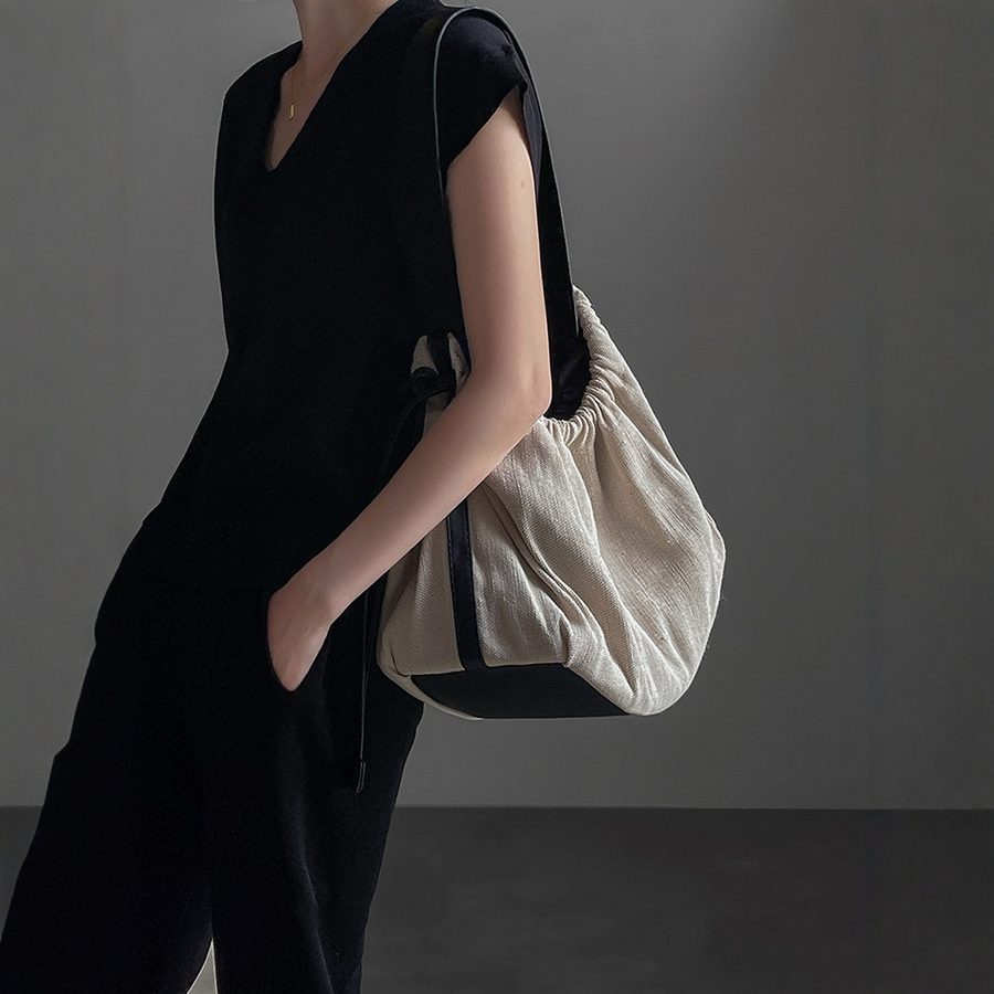Canvas Large Tote Crossbody Bag view 3