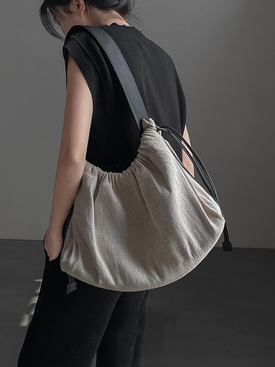 Canvas Large Tote Crossbody Bag view 6