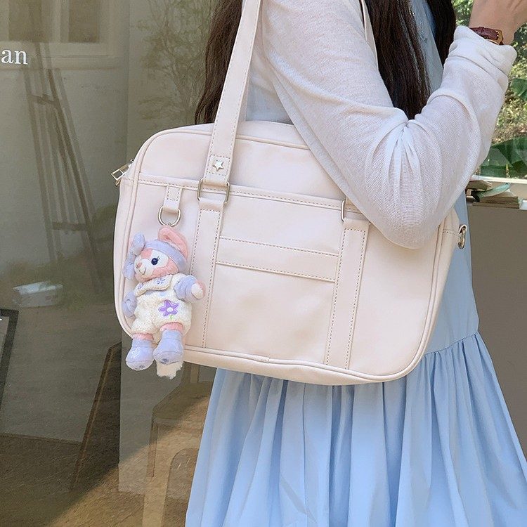 JK Style Canvas Tote Crossbody Bag view 4