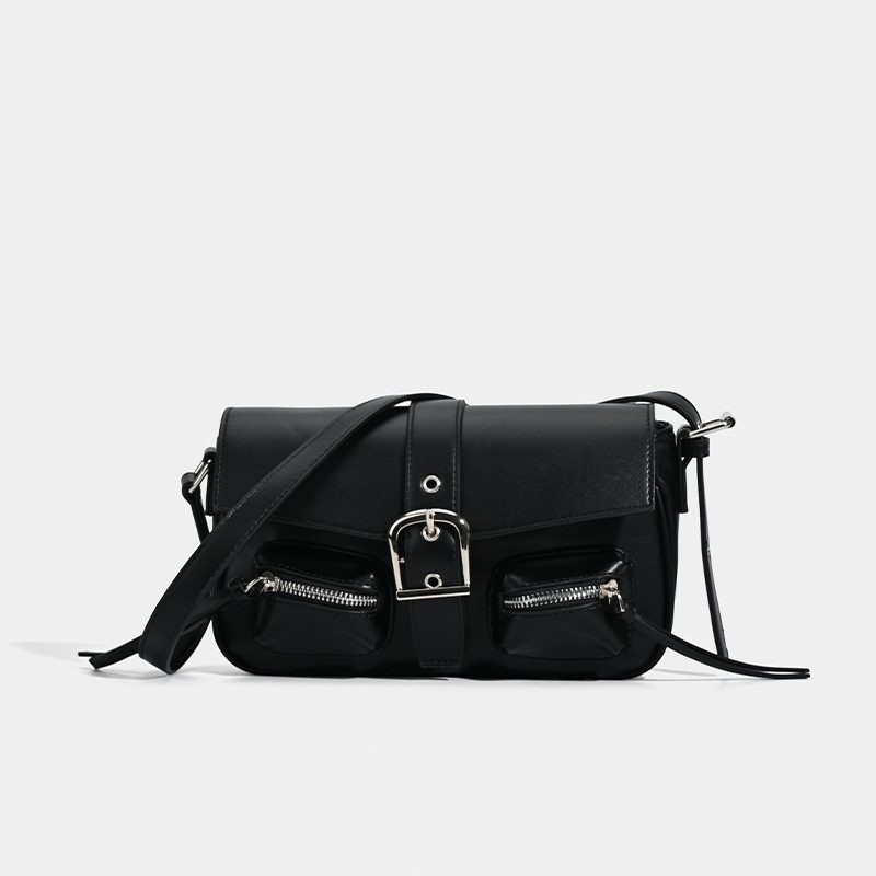 Multi-Pocket Moto Crossbody Bag view 6