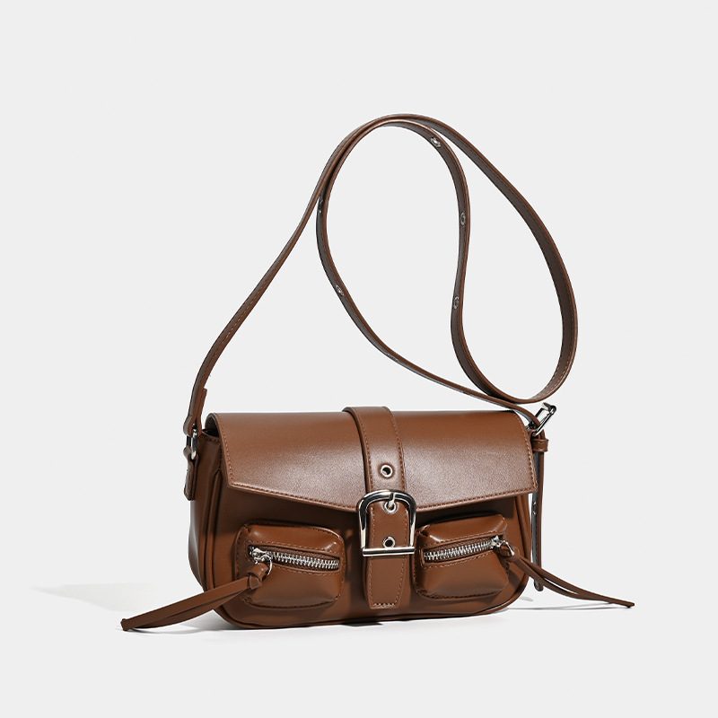 Multi-Pocket Moto Crossbody Bag view 7