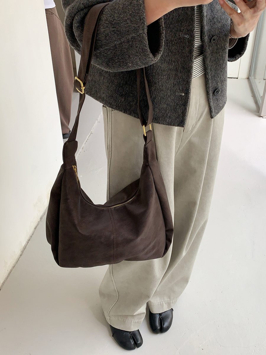 Matte Vintage Crossbody Tote Bag Large Capacity