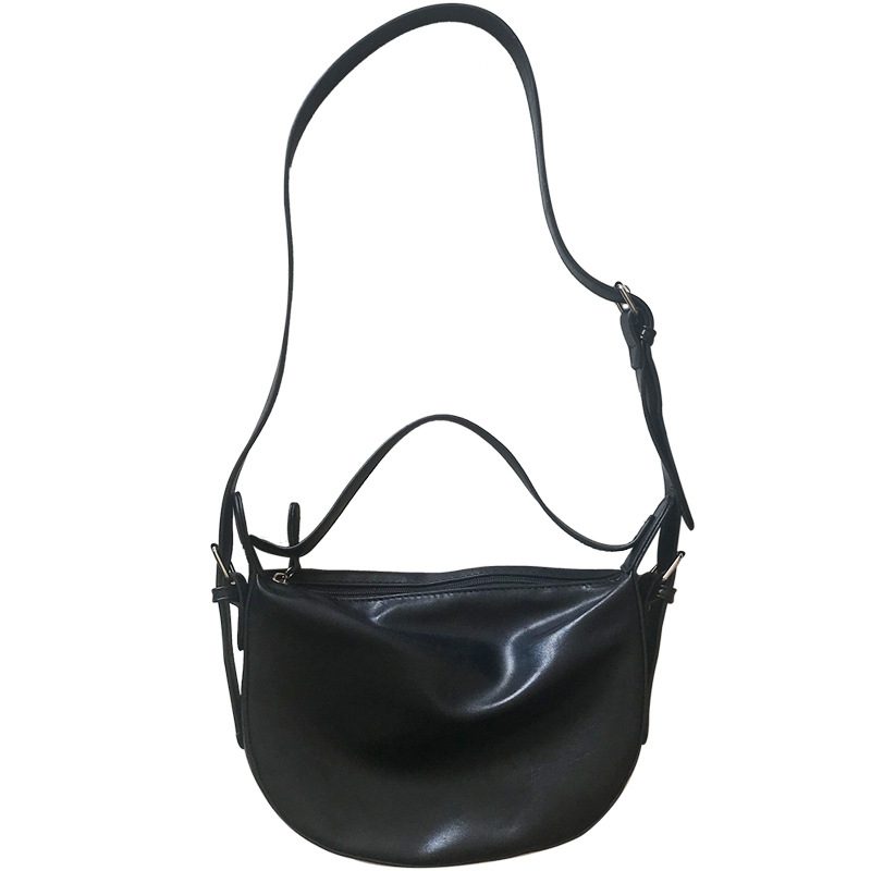 Soft Crossbody Bag Dark Minimalist Casual view 5