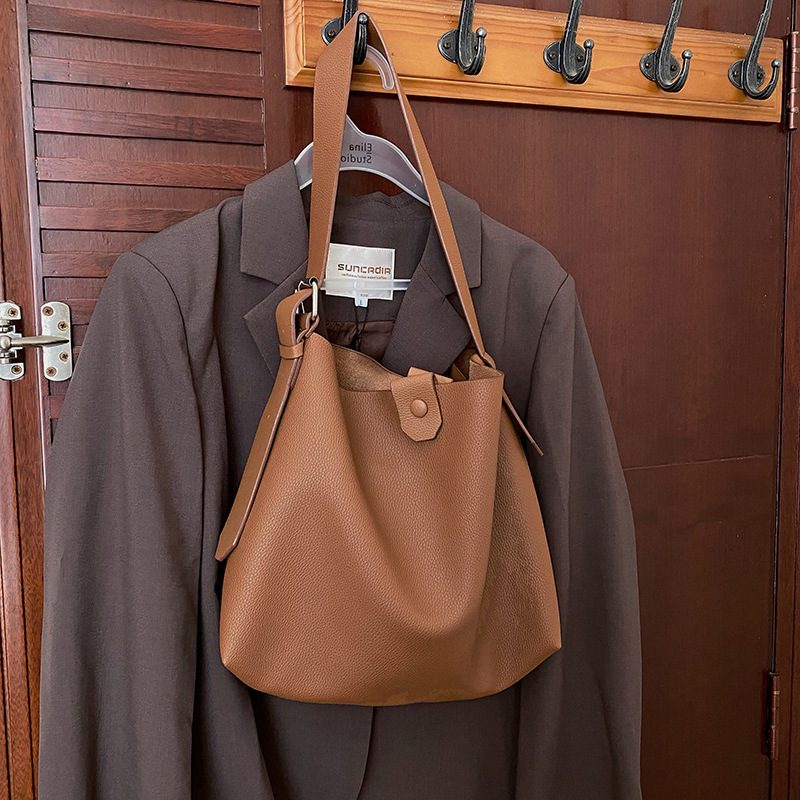 Vintage Soft PU Tote Crossbody Bag Set