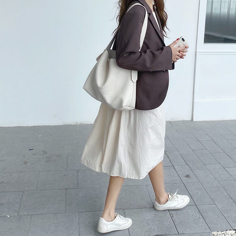 Vintage Soft PU Tote Crossbody Bag Set view 4