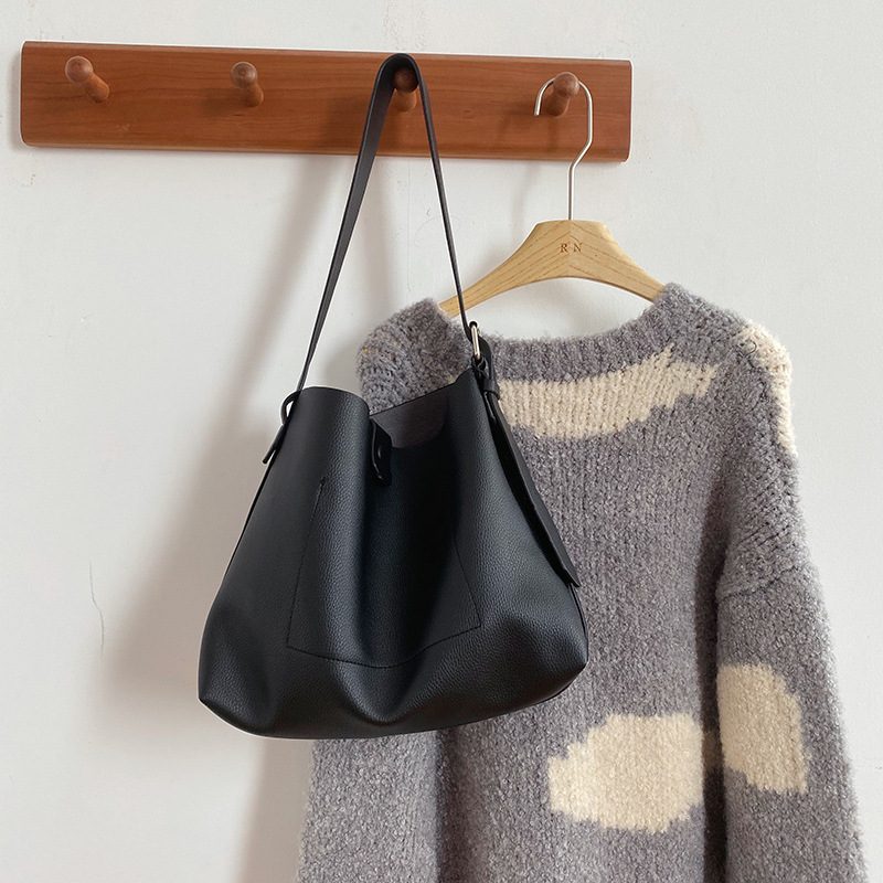 Vintage Soft PU Tote Crossbody Bag Set view 6