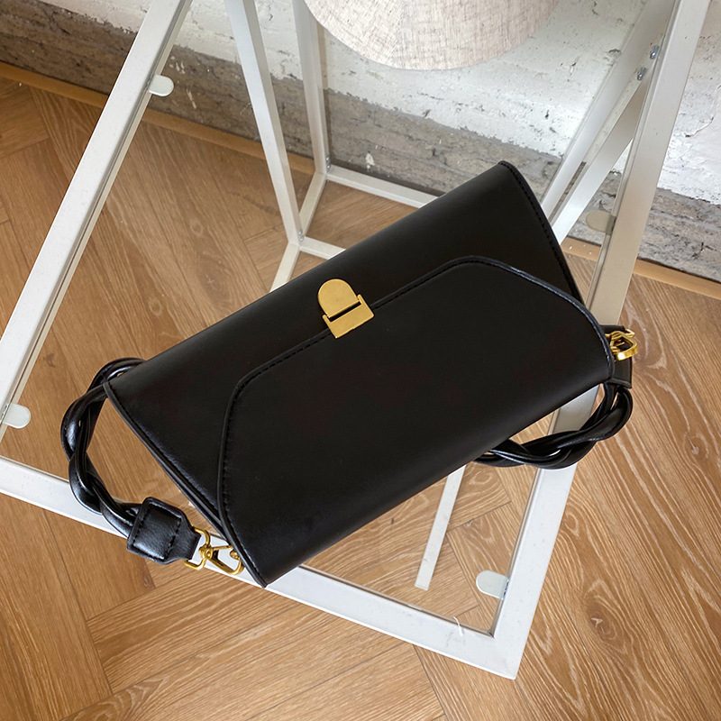 Woven Strap Baguette Underarm Crossbody Bag view 7