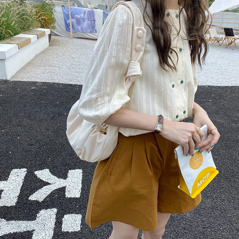 Soft Pleated Dumpling Crossbody Bag view 3