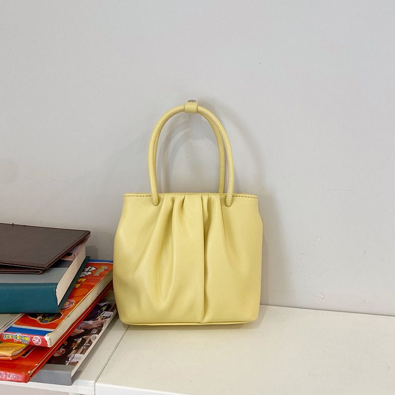 Square Pleated Top-Handle Crossbody Bag view 7
