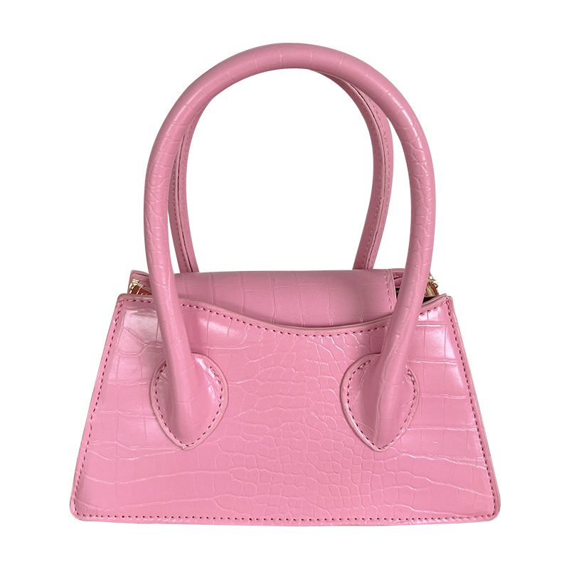 Pink Square Top-Handle Crossbody Bag view 5