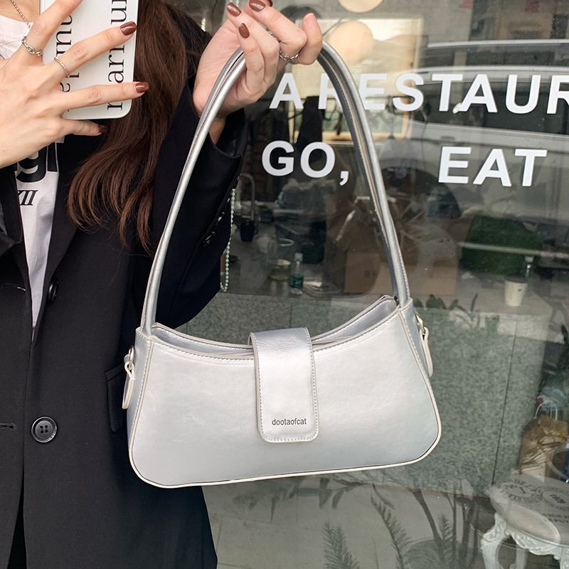 Baguette Top-Handle Underarm Crossbody Bag view 7