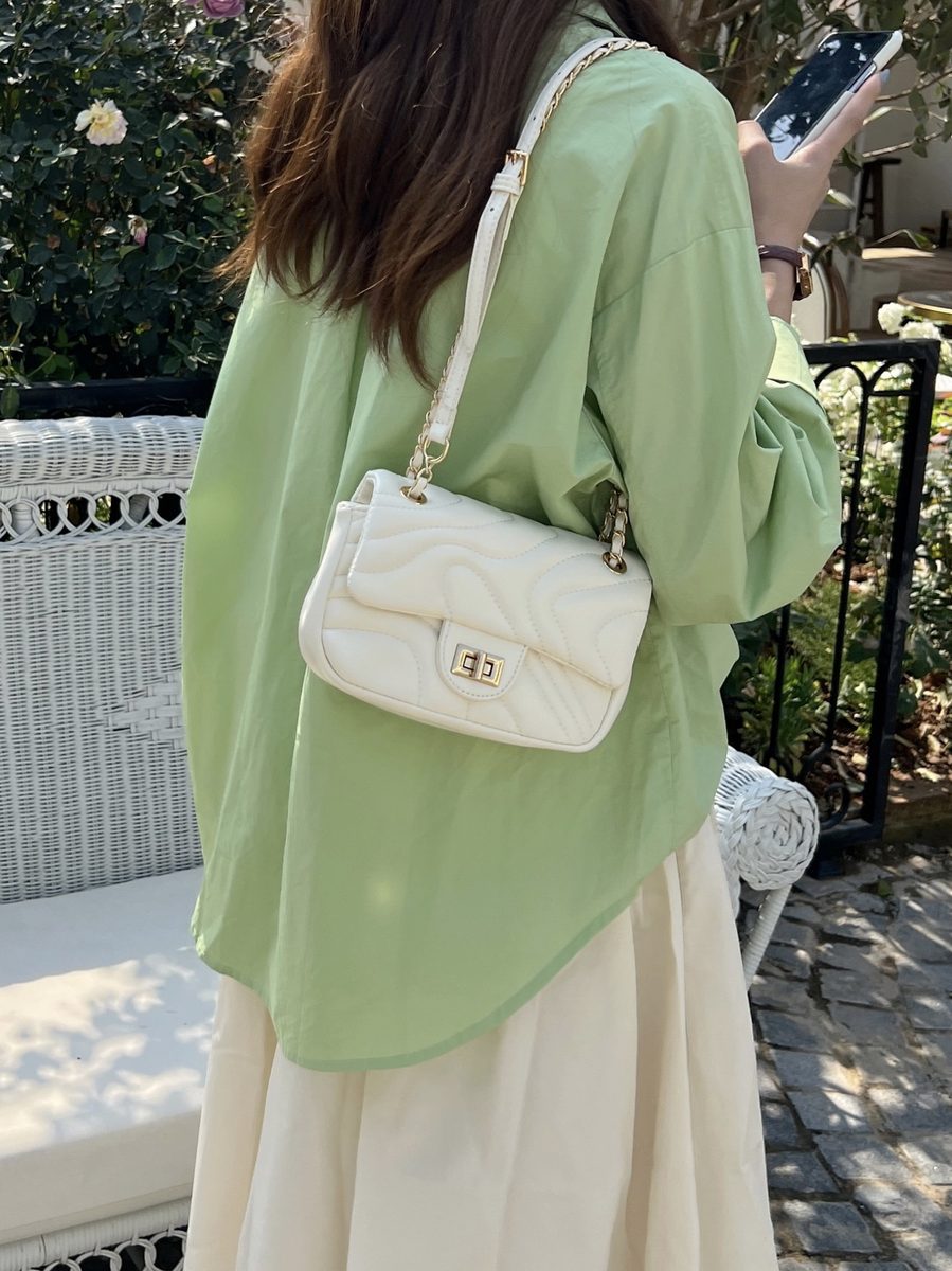 Quilted Chain Mini Crossbody Bag view 4