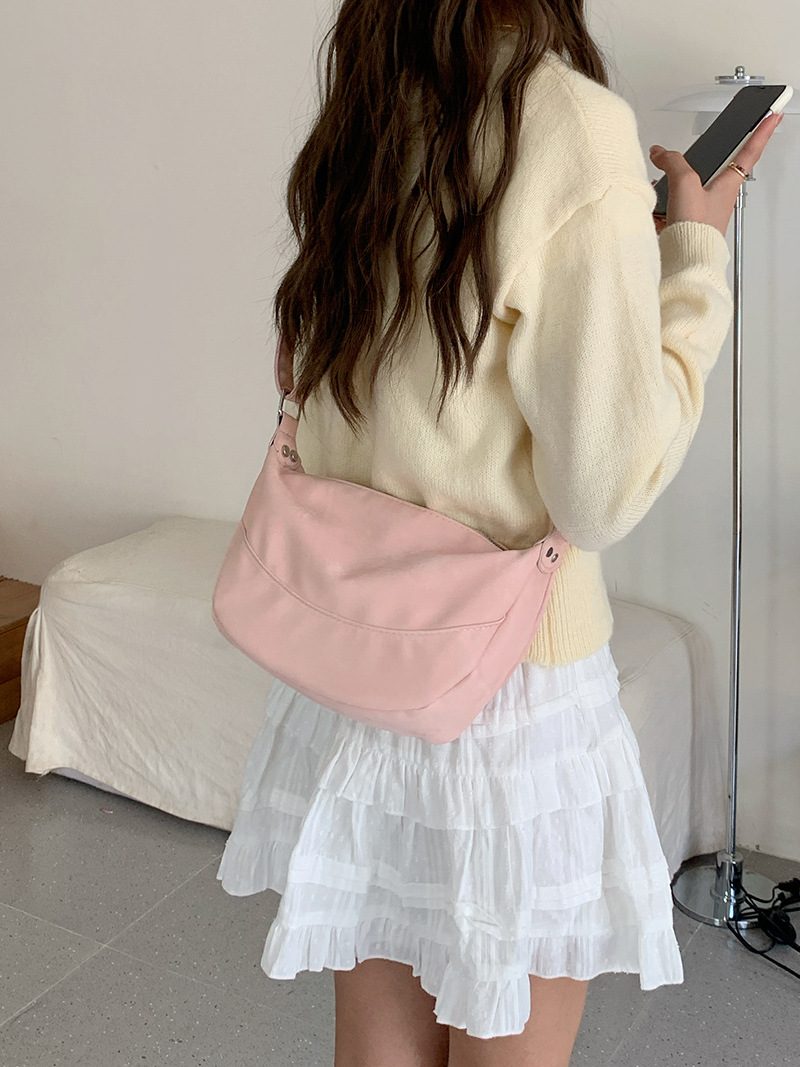 Pink Dumpling Shoulder Crossbody Bag view 2