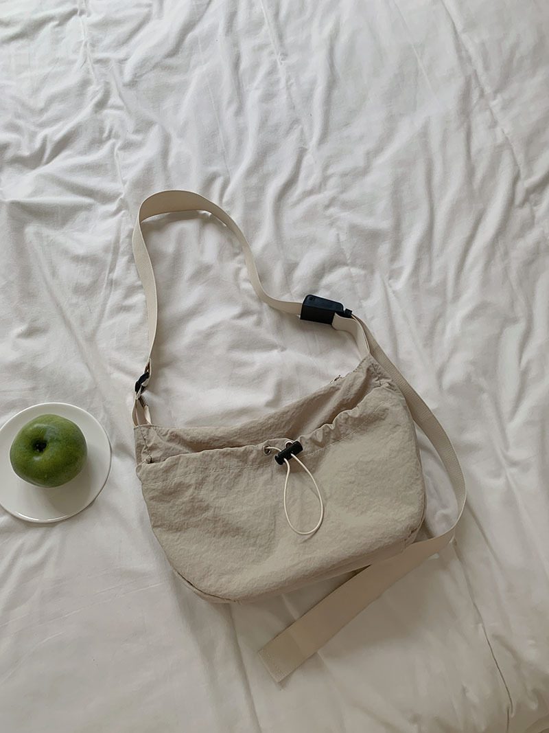 Nylon Saddle Crossbody Tote Bag view 6