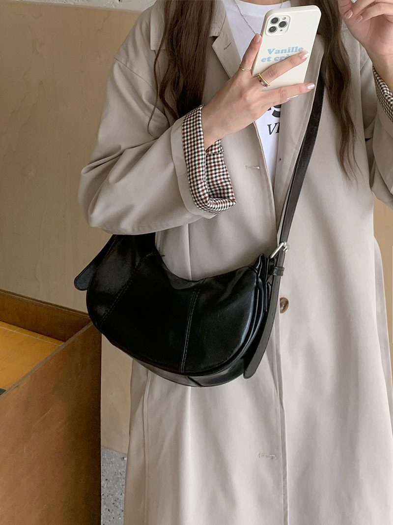 Silver Top-Handle Crossbody Bag view 4