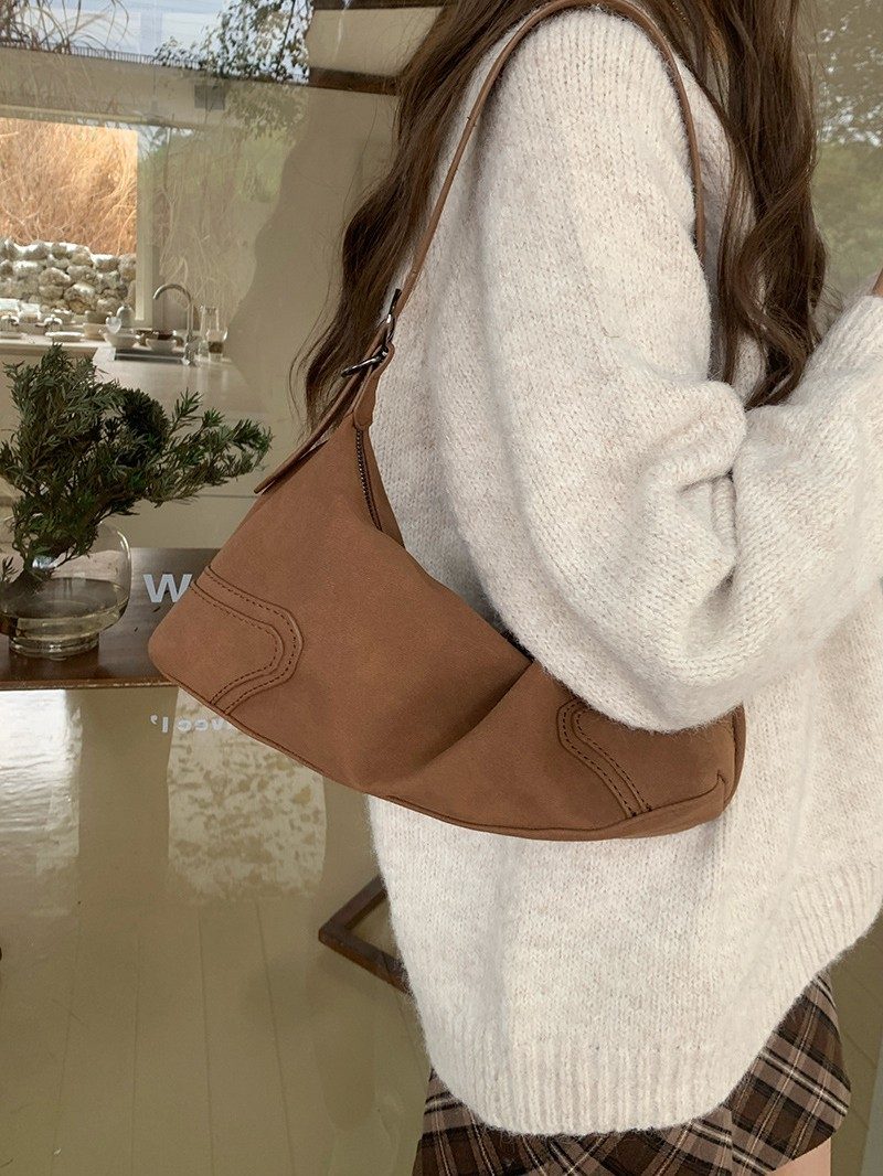 Women's Retro Suede Shoulder Crossbody Bag view 2