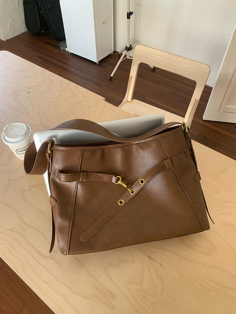 Women's Retro Large Tote Crossbody Bag view 3
