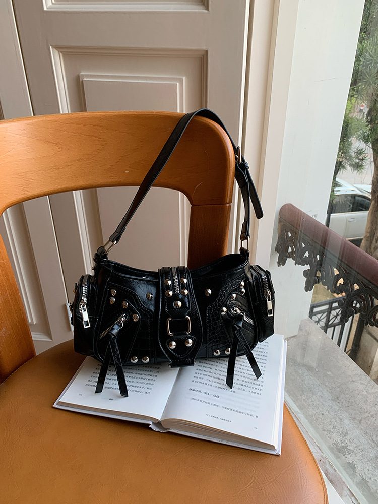 Women's Retro Moto Shoulder Crossbody Bag view 4