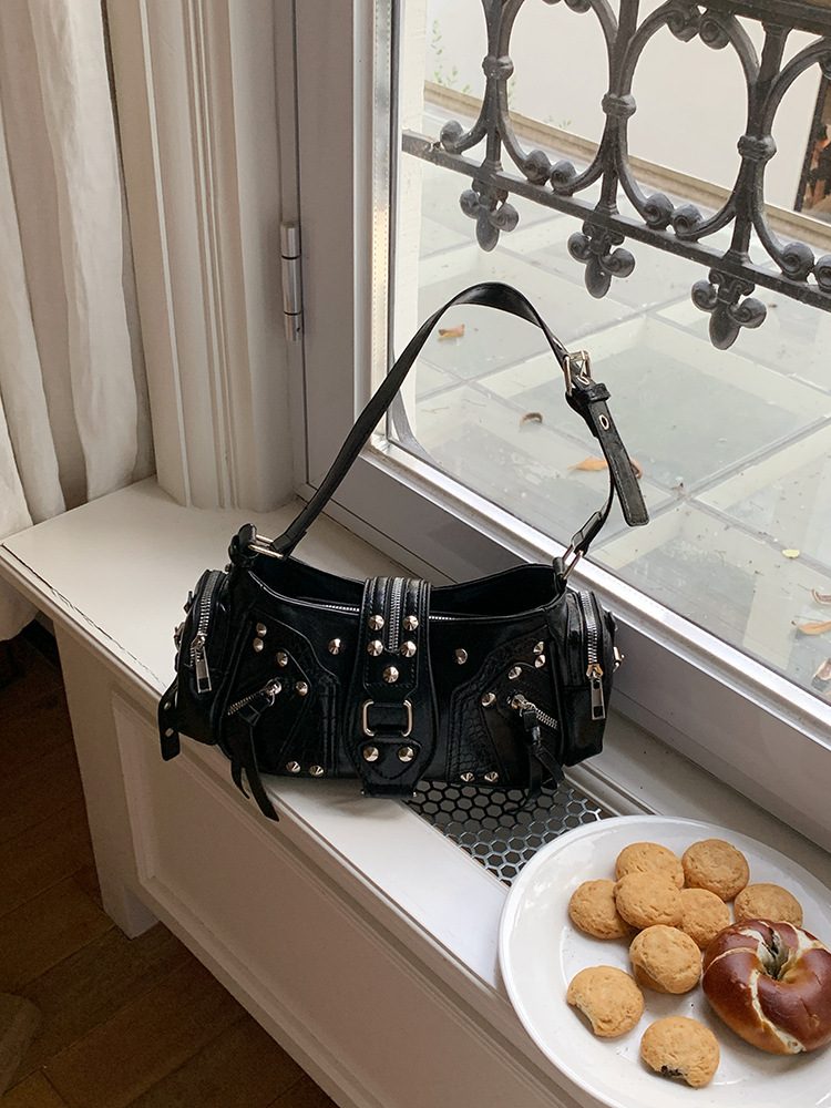 Women's Retro Moto Shoulder Crossbody Bag view 6