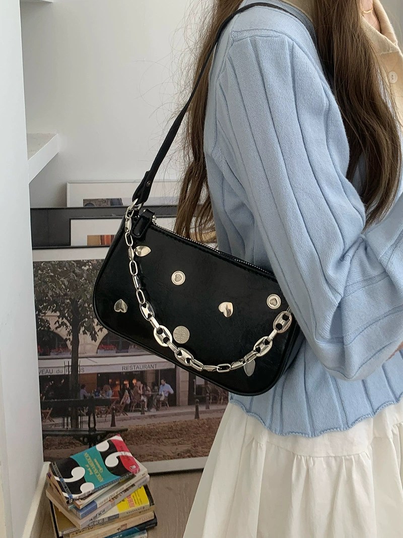 Black PU Leather Crossbody Bag for wholesale OEM — YANYAN Bags Guangzhou handbag factory