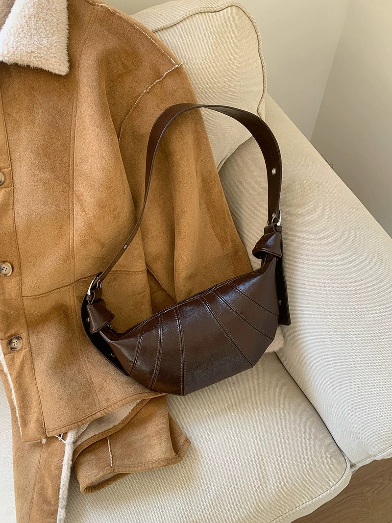Brown PU Leather Crossbody Bag for wholesale OEM — YANYAN Bags Guangzhou handbag factory