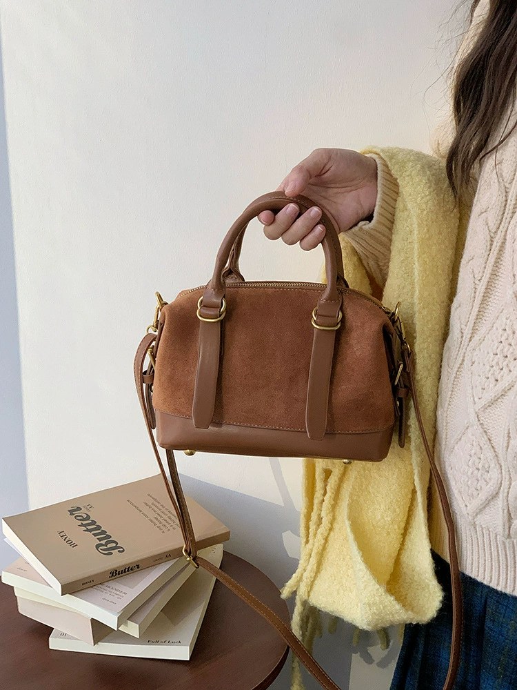 Brown PU Leather Crossbody Bag for wholesale OEM — YANYAN Bags Guangzhou handbag factory