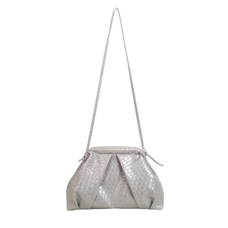 Woven Texture Top-Handle Shell Crossbody Bag view 5