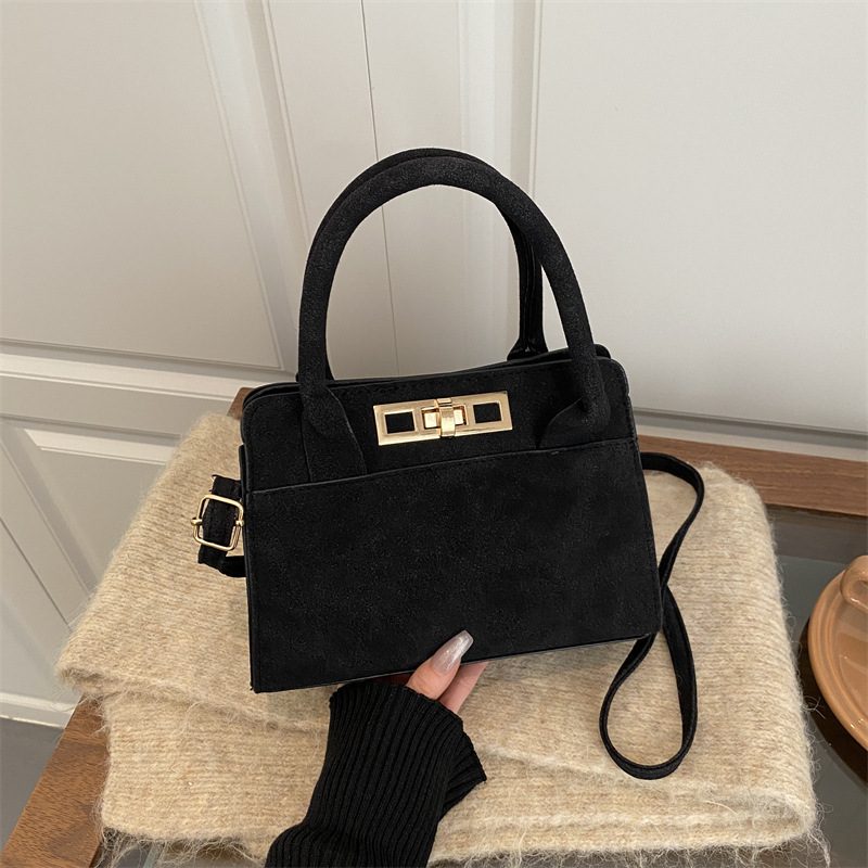 Vintage Matte Top-Handle Crossbody Bag view 2