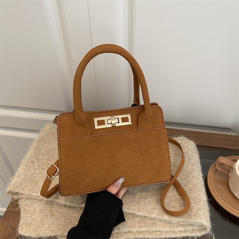 Vintage Matte Top-Handle Crossbody Bag view 4