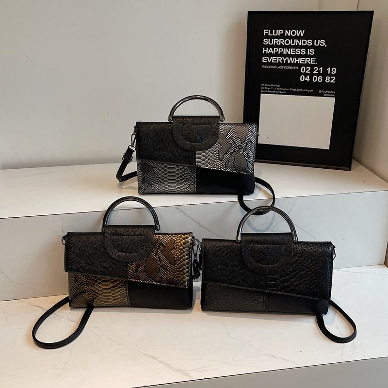 Crocodile Embossed Clutch Crossbody Bag