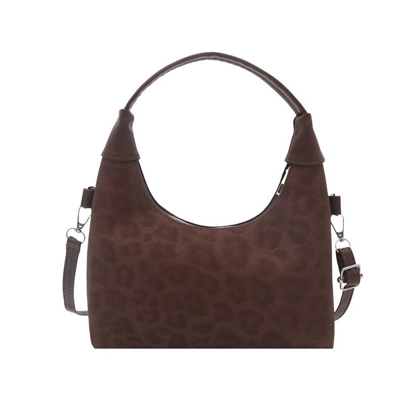 Leopard Print Dumpling Crossbody Bag view 10