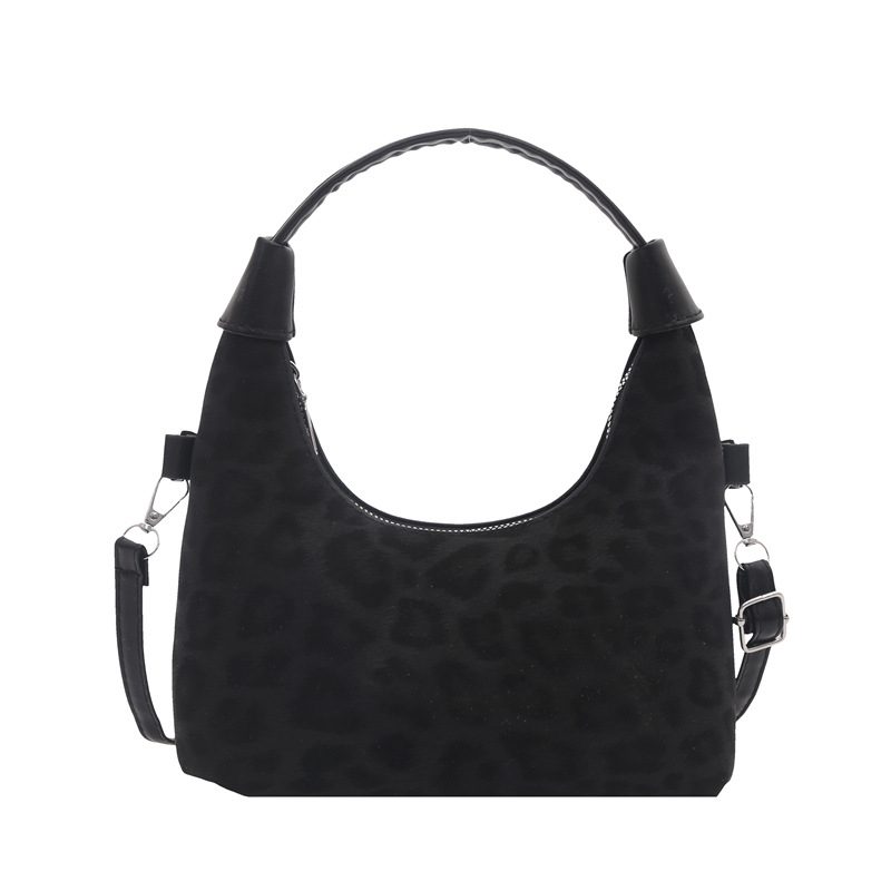 Leopard Print Dumpling Crossbody Bag view 5