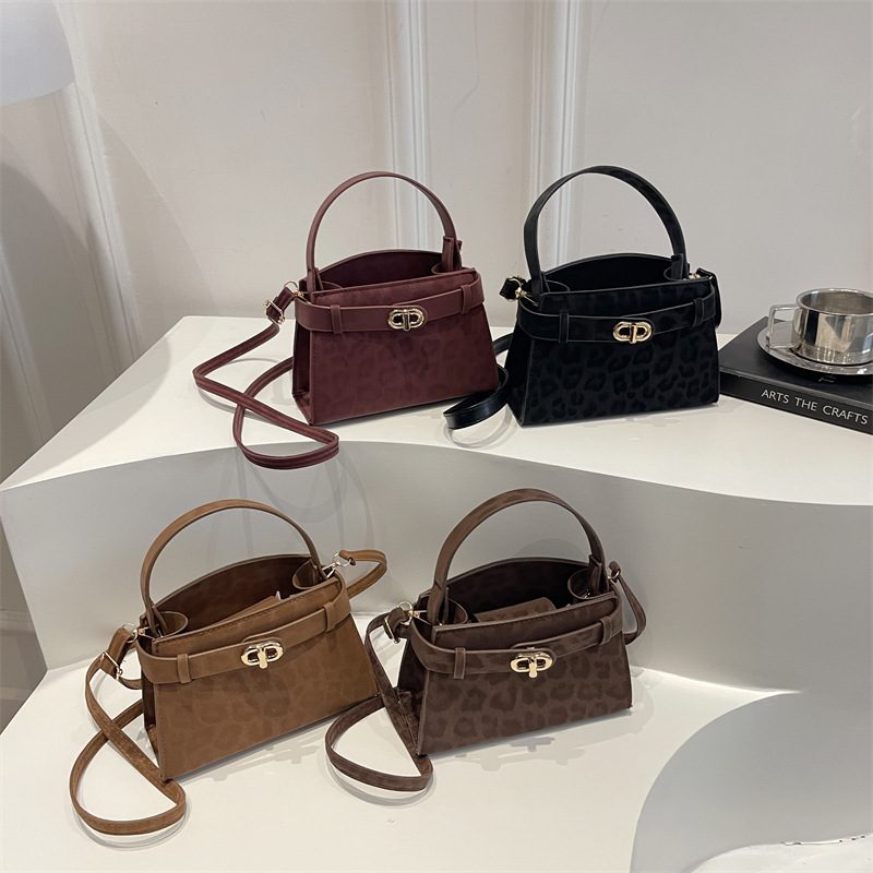Vintage Top-Handle Crossbody Shoulder Bag