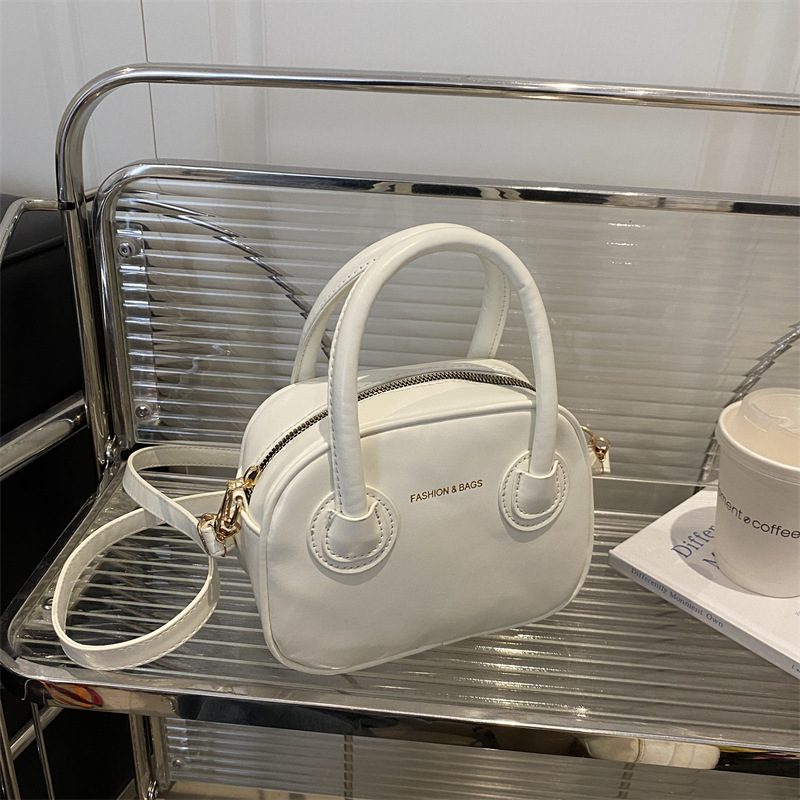 Solid Color Crossbody Top-Handle Mini Square Bag view 4