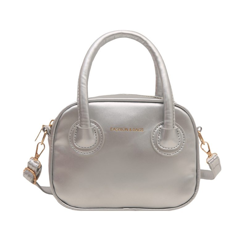 Solid Color Crossbody Top-Handle Mini Square Bag view 9