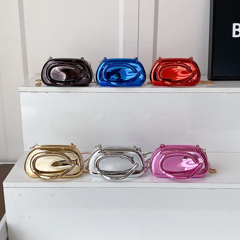Acrylic Chain Clutch Crossbody Evening Bag