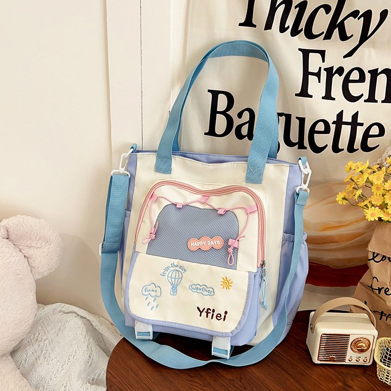 Color-Block Shoulder Crossbody Bag Large Capacity view 3