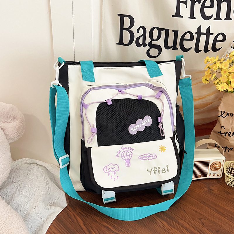 Color-Block Shoulder Crossbody Bag Large Capacity view 4